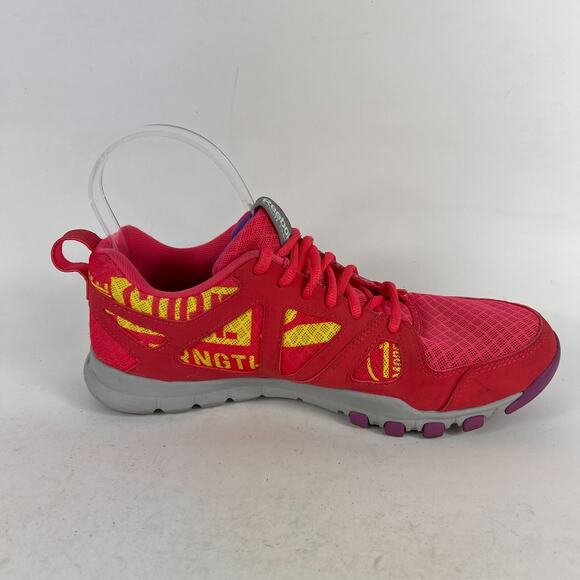 Reebok sublite foam running shoes 7.5 neon bright pink grey purple lightweight - Picture 3 of 12